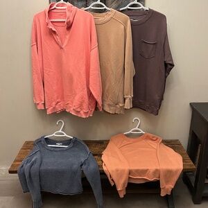 Lot of (5) Aerie & American Eagle Size Small Tops